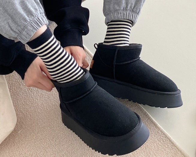 Thick Sole Women’s Snow Boots Outdoor Winter Footwear