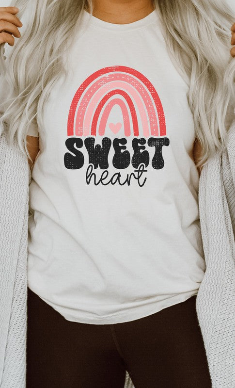 Distressed Rainbow Sweet Heart PLUS Graphic Tee
