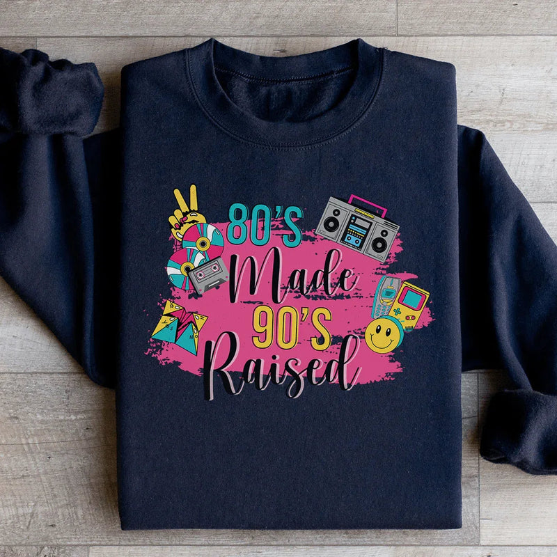 80's Made 90's Raised Cozy Sweatshirt Peachy Sunday