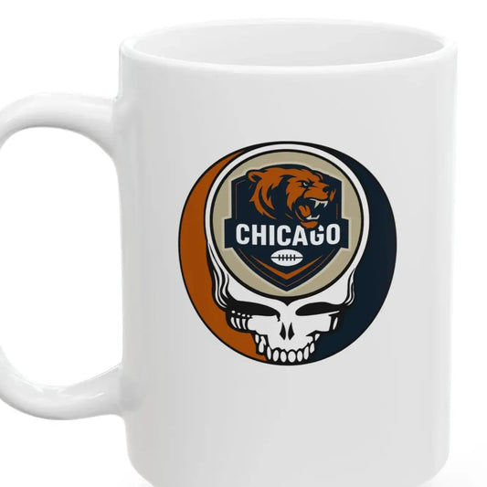 Chicago Bears Stealie Ceramic Coffee Mug NFL Gridiron Collection