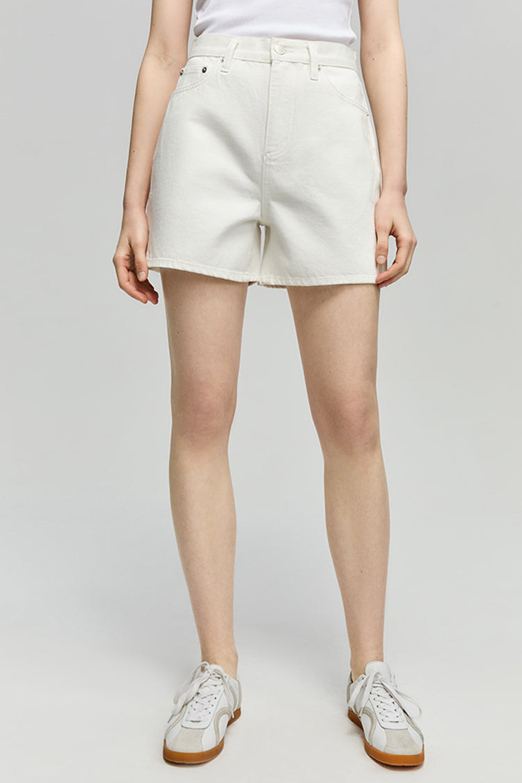 Golden Hour High Rise Girlfriend Shorts Denim Hey Joanie