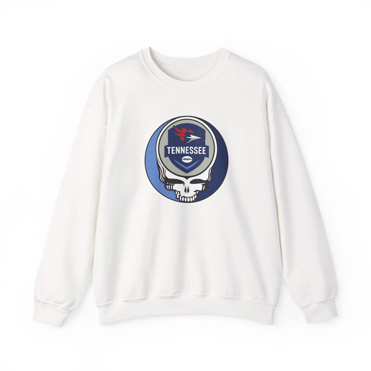 Tennessee Titans Grateful Dead Stealie Crewneck Sweatshirt NFL The Gridiron Collection