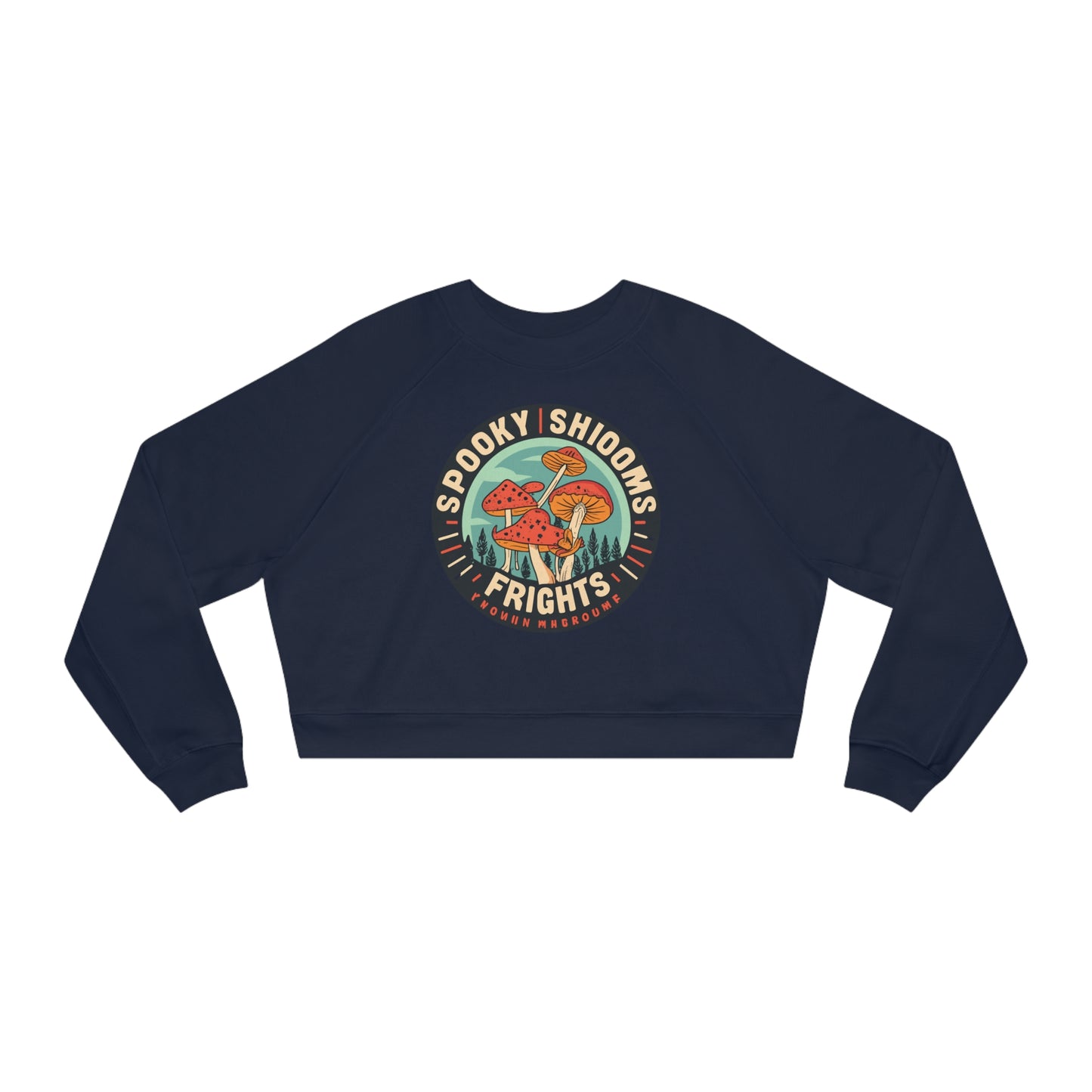 Spooky Shrooms: Fungi Frights Sweatshirt, Unique Mushroom Costume & Spooky Season Halloween Sweatshirt