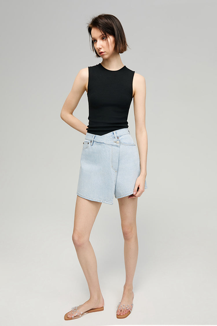 Drift High-Rise Denim Skort Hey Joanie HJ809