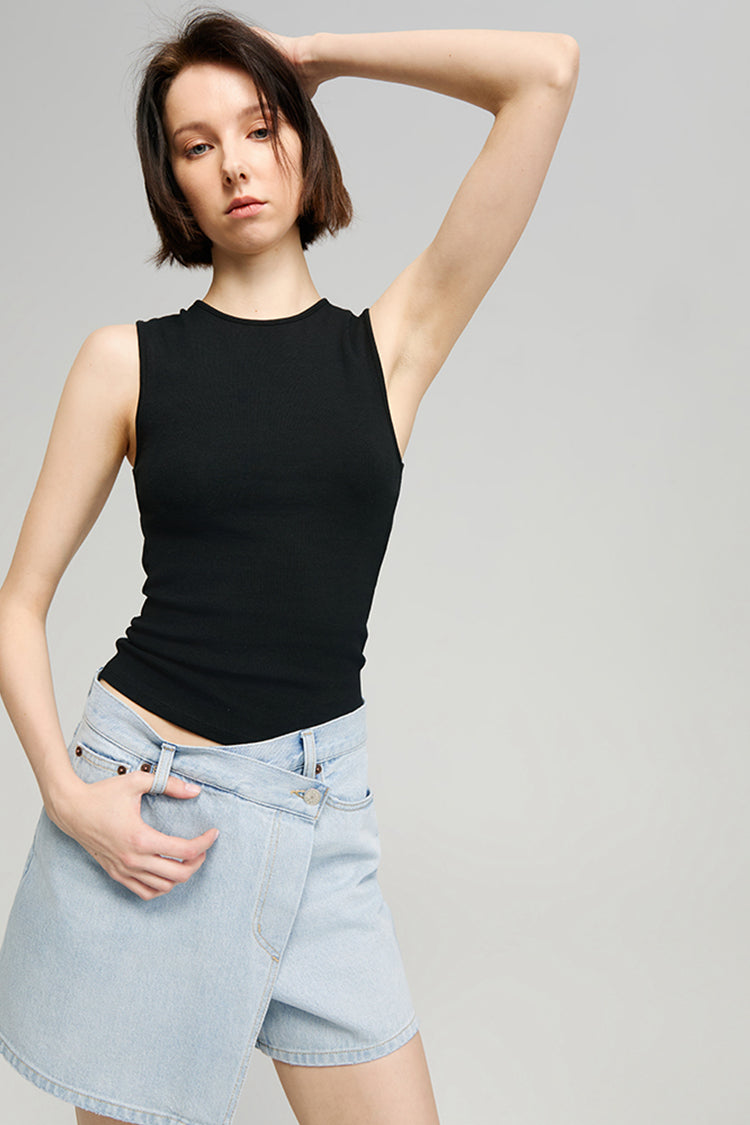 Drift High-Rise Denim Skort Hey Joanie HJ809