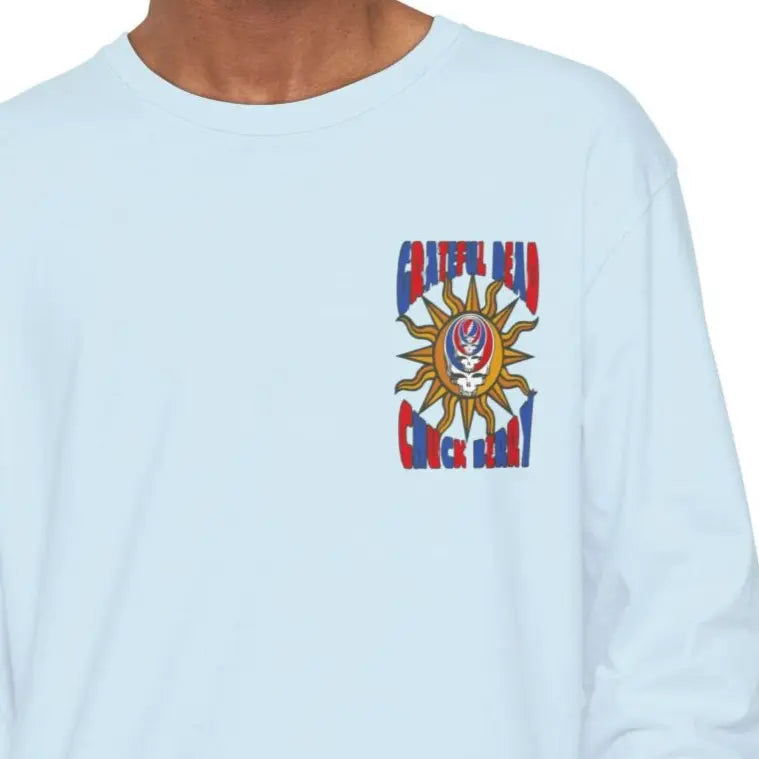 Grateful Dead and Chuck Berry Two-Sided Garment-Dyed Long Sleeve Tee Vineyard Collection