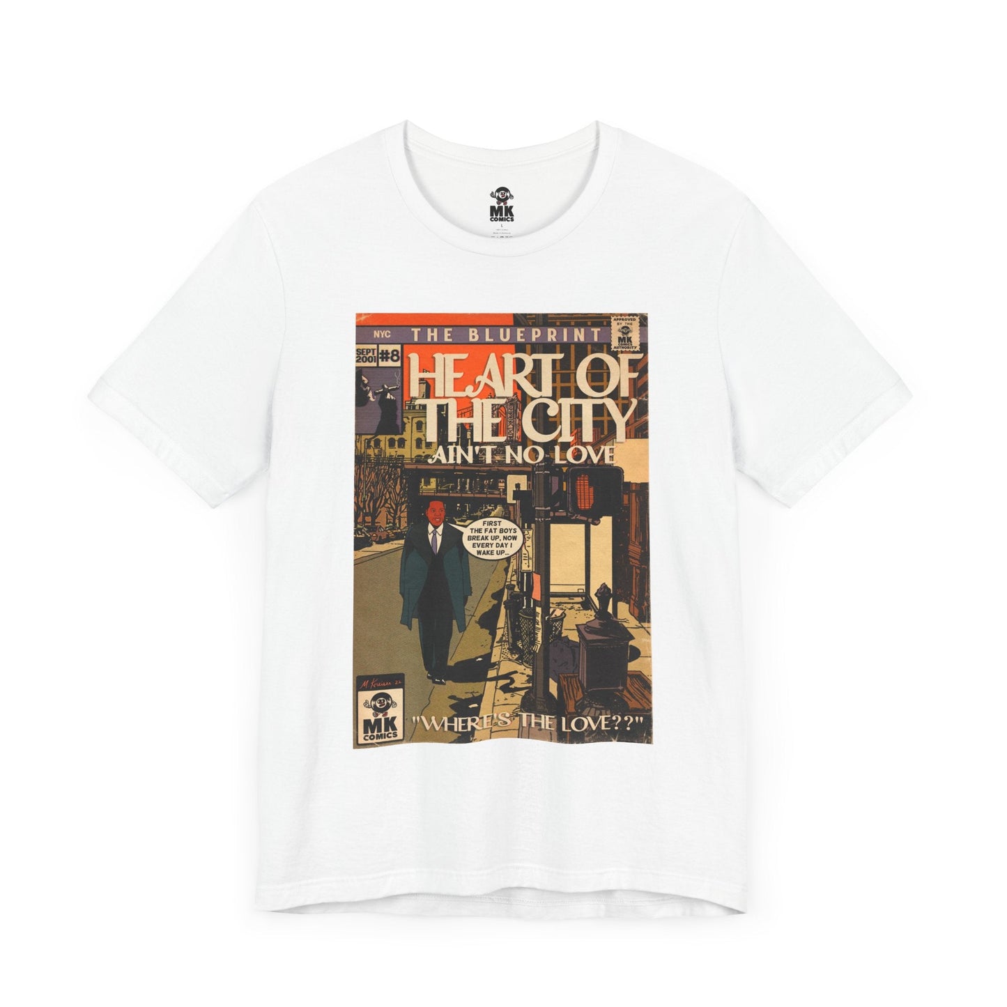 Unisex Jersey Short Sleeve Tee Soft Cotton Heart of the City