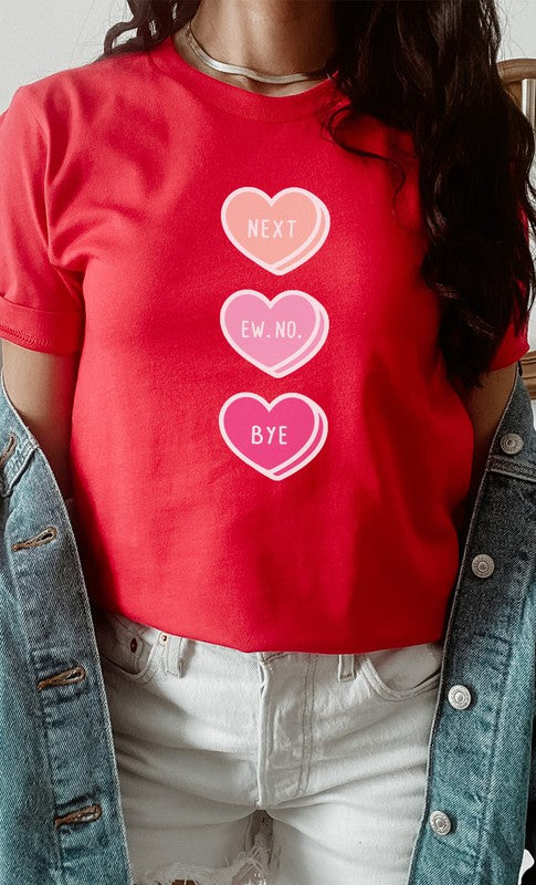 Next Ew No Bye Candy Heart PLUS SIZE Graphic Tee