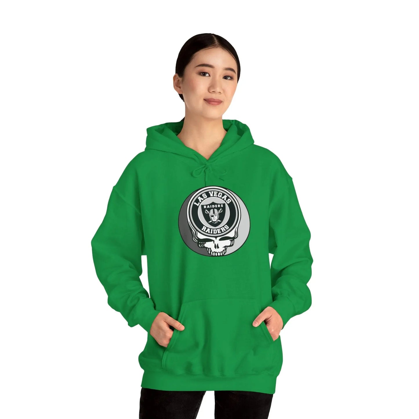 Las Vegas Raiders Grateful Dead Hoodie Medium-Heavy Fabric The Gridiron Collection