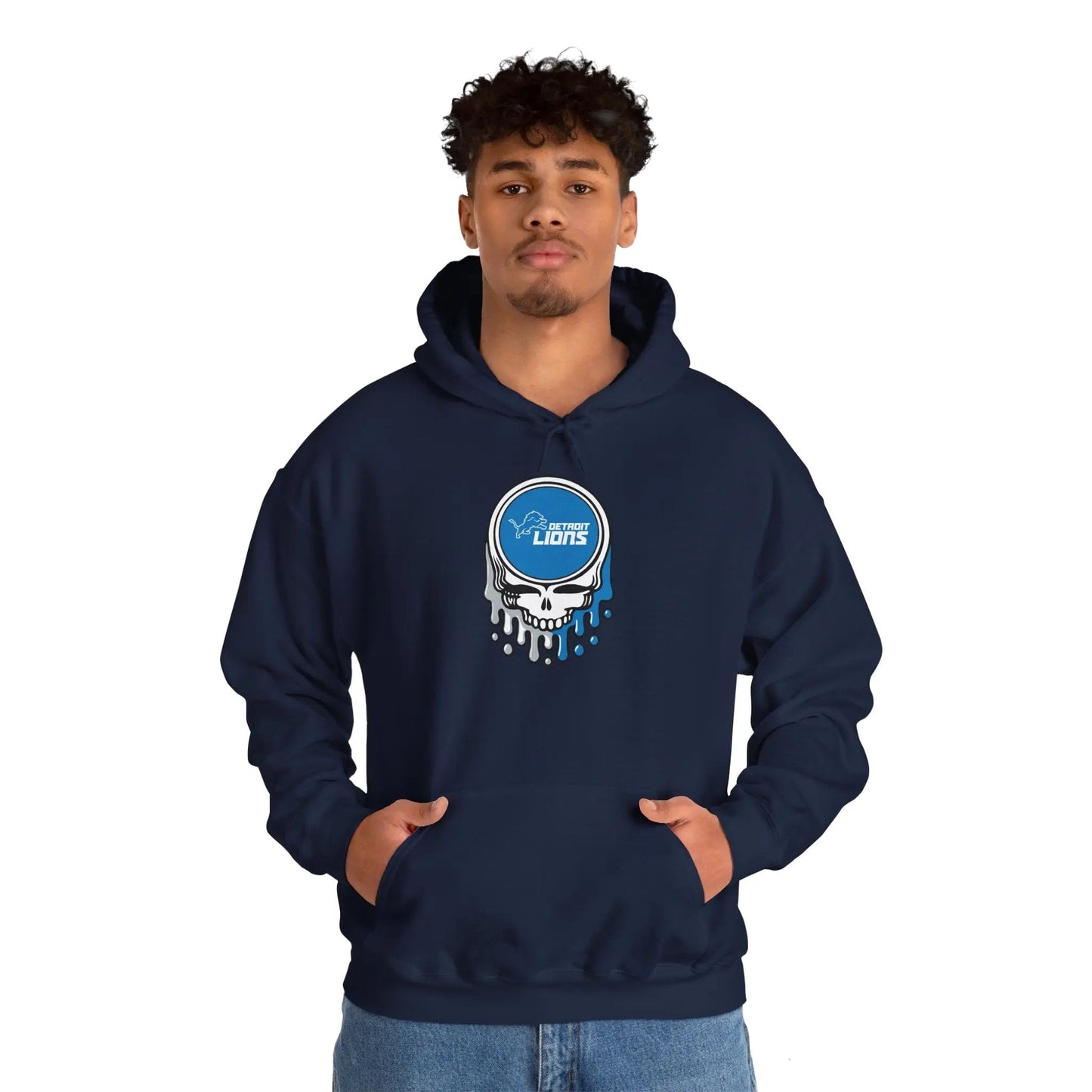 Detroit Lions Grateful Dead Hooded Sweatshirt The Gridiron Collection
