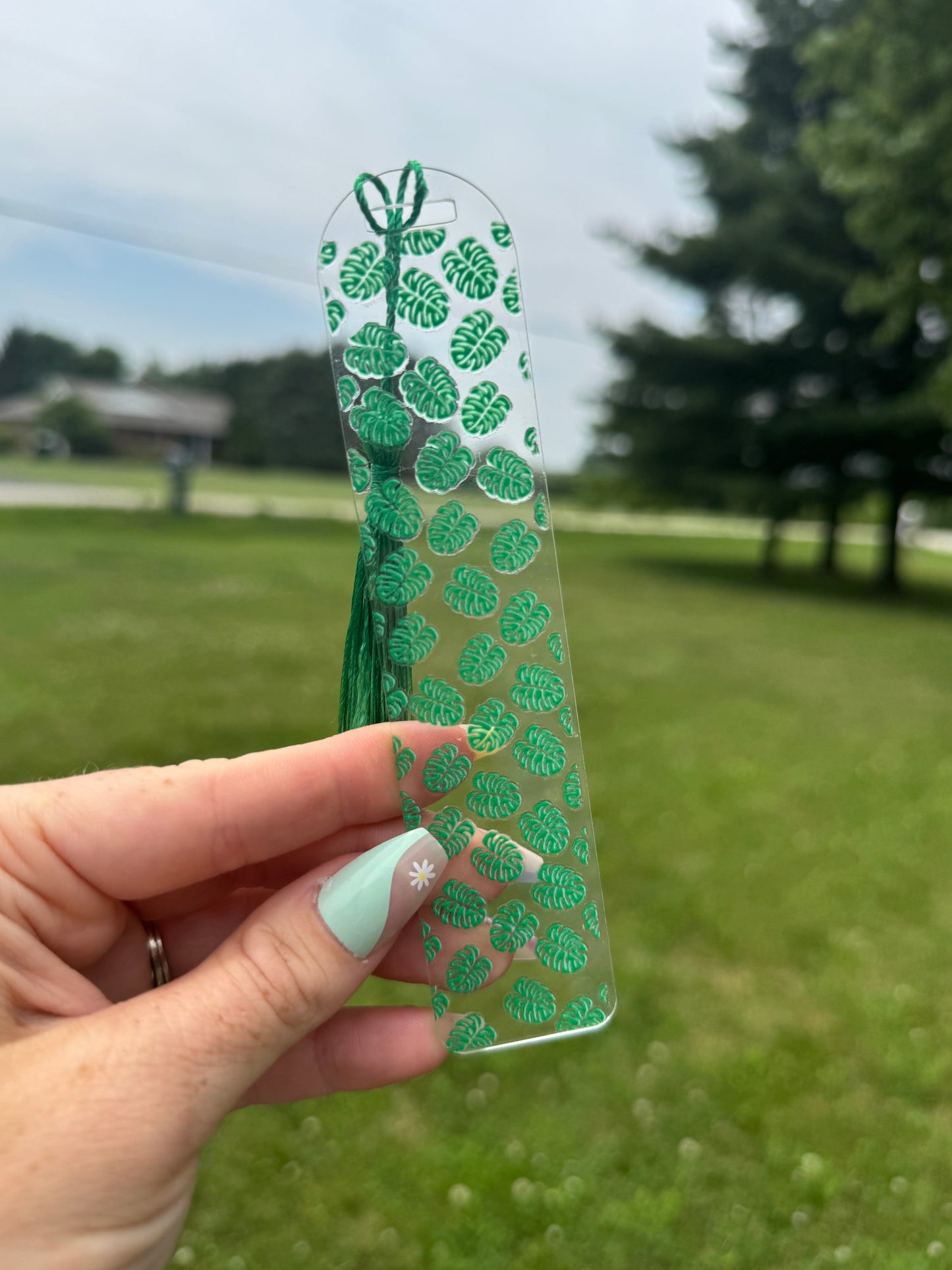 Acrylic Vibrant Bookmark Durable Bookmark Sawdust and Cedar