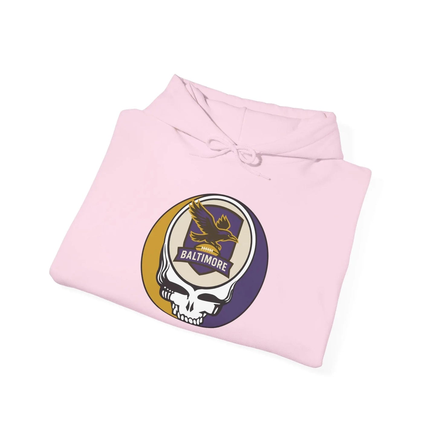 Baltimore Ravens Stealie Grateful Dead Hooded Sweatshirt The Gridiron Collection
