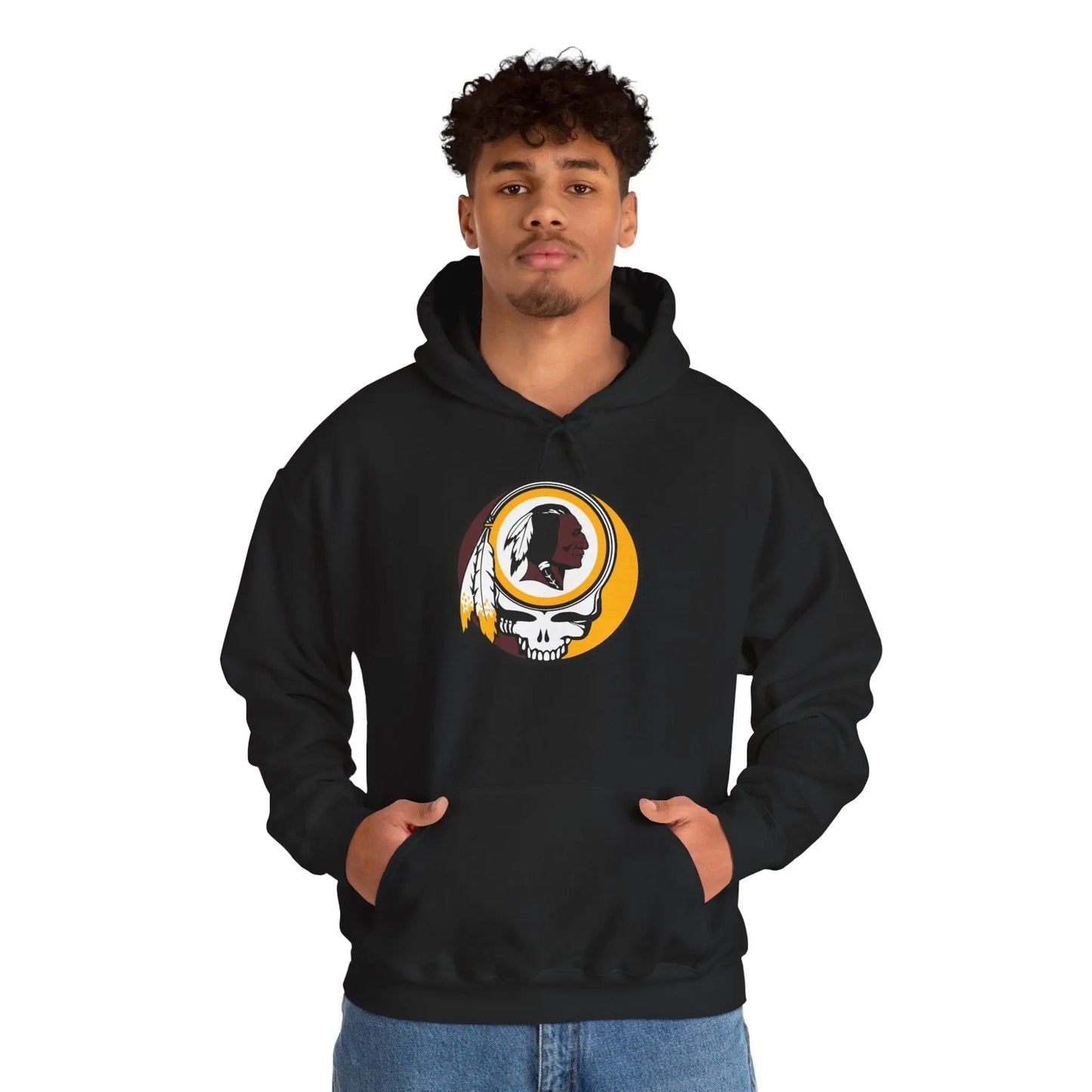 Classic Washington Redskins Stealie Hooded Sweatshirt NFL Fan Apparel