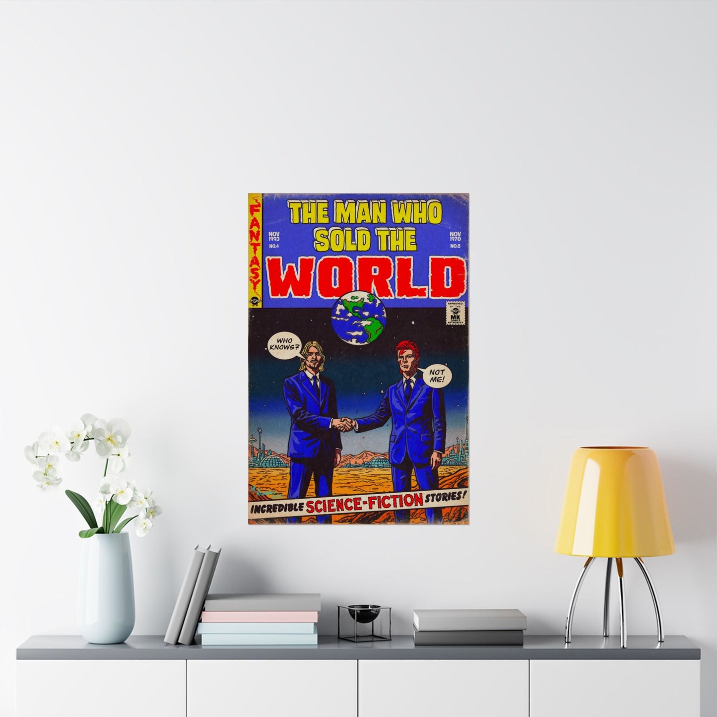 The Man Who Sold The World - Bowie & Cobain - Vertical Matte Posters