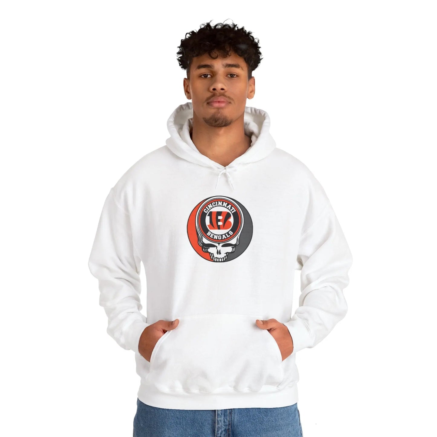 Gridiron Collection Cincinnati Bengals Grateful Dead Steal Your Face Unisex Hoodie