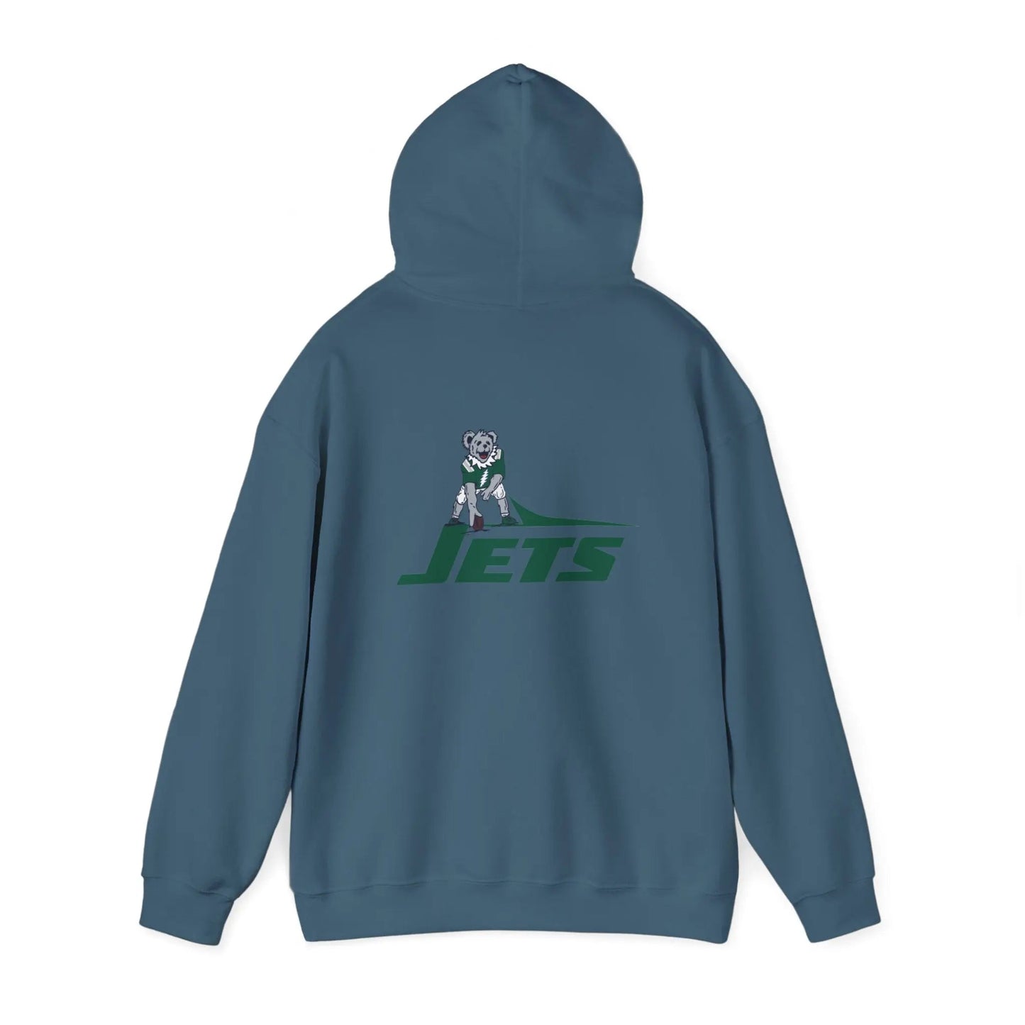 New York Jets Dancing Bear Unisex Hoodie Two-Sided The Gridiron Collection