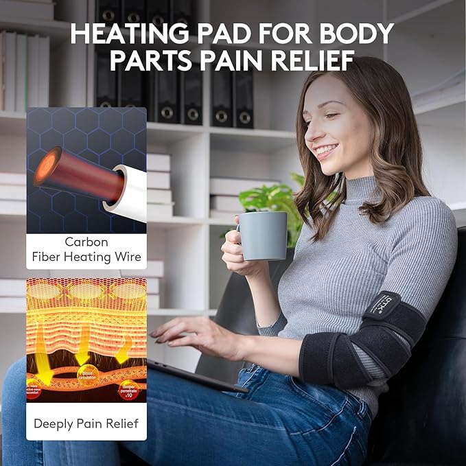 Far Infrared Heating Pad Wrap with Far Jade Long Heating Tape iReliev