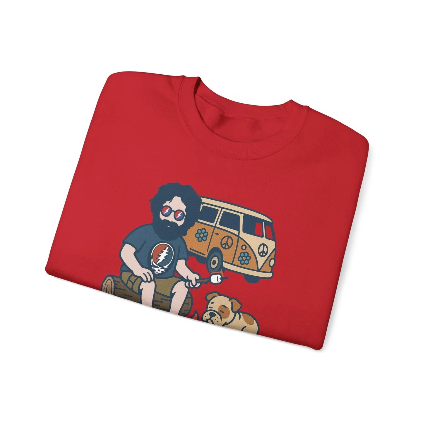 Jerry and Frank are Camping Life is dead Crewneck Sweatshirt Gildan