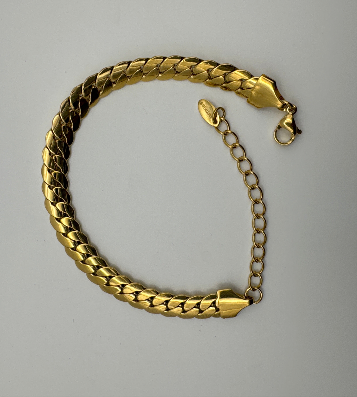 Hypoallergenic Gold Chain Cuban Bracelet Nickel Free Stainless Steel Jewelry