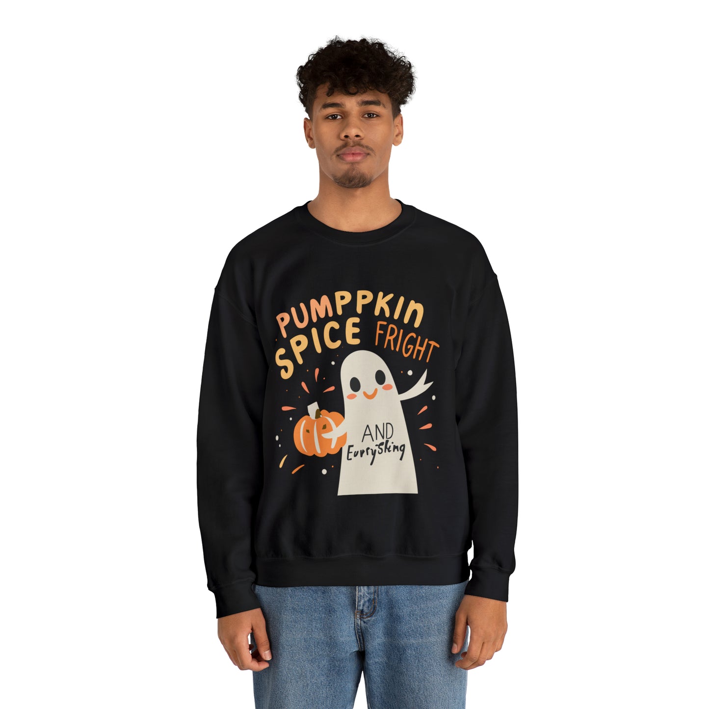 Pumppkin Spice Fright Sweatshirt, Spooky Season Halloween Sweatshirt, Winter Sweatshirt, Spooky Sweatshirt, Halloween Gifts