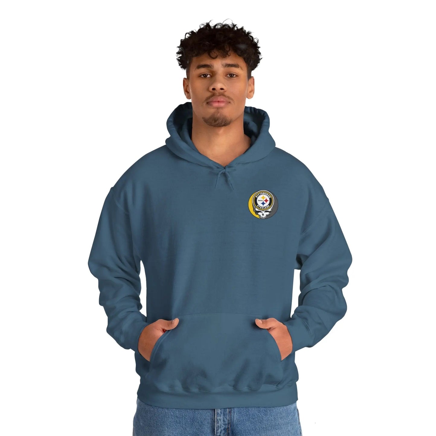 Pittsburgh Steelers Dancing Bear Two-Sided Unisex Hoodie The Gridiron Collection