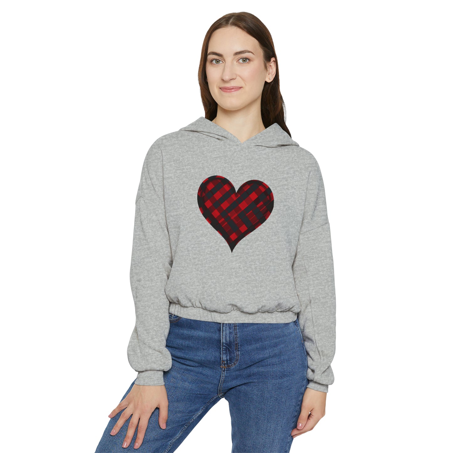Valentine's best Gift, Women's Cinched Bottom Hoodie