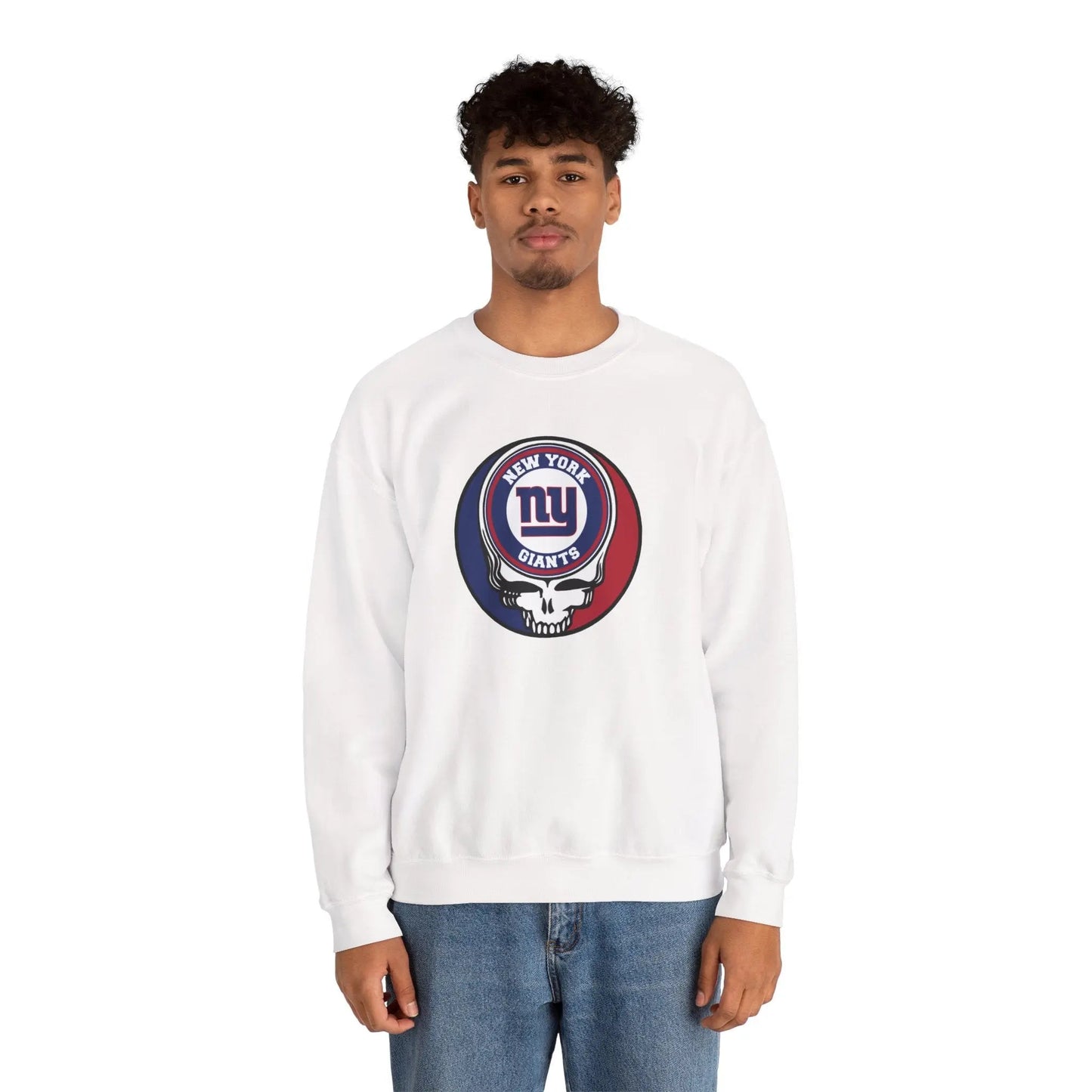 Grateful Dead Stealie New York Giants Crewneck Sweatshirt The Gridiron Collection