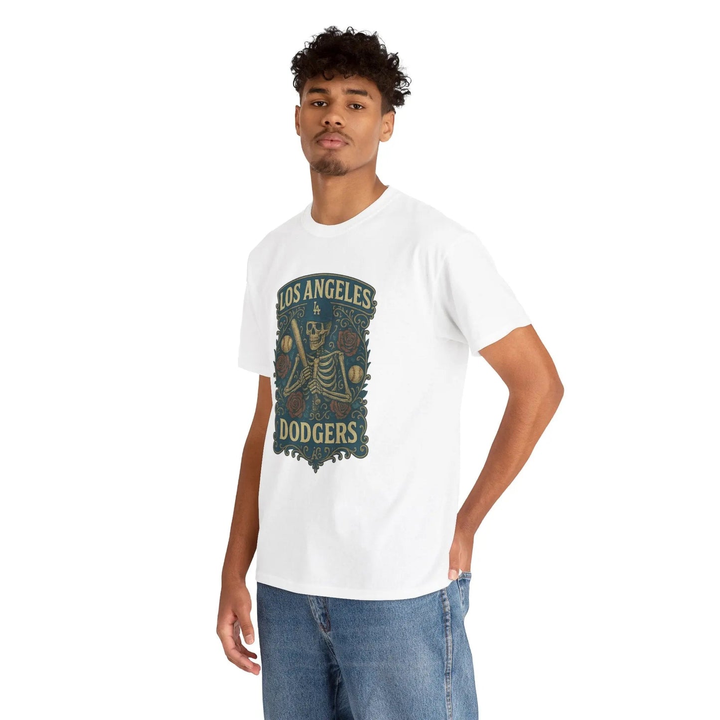 Los Angeles Baseball Edition Retro Poster Art T-shirt The Ballpark Collection