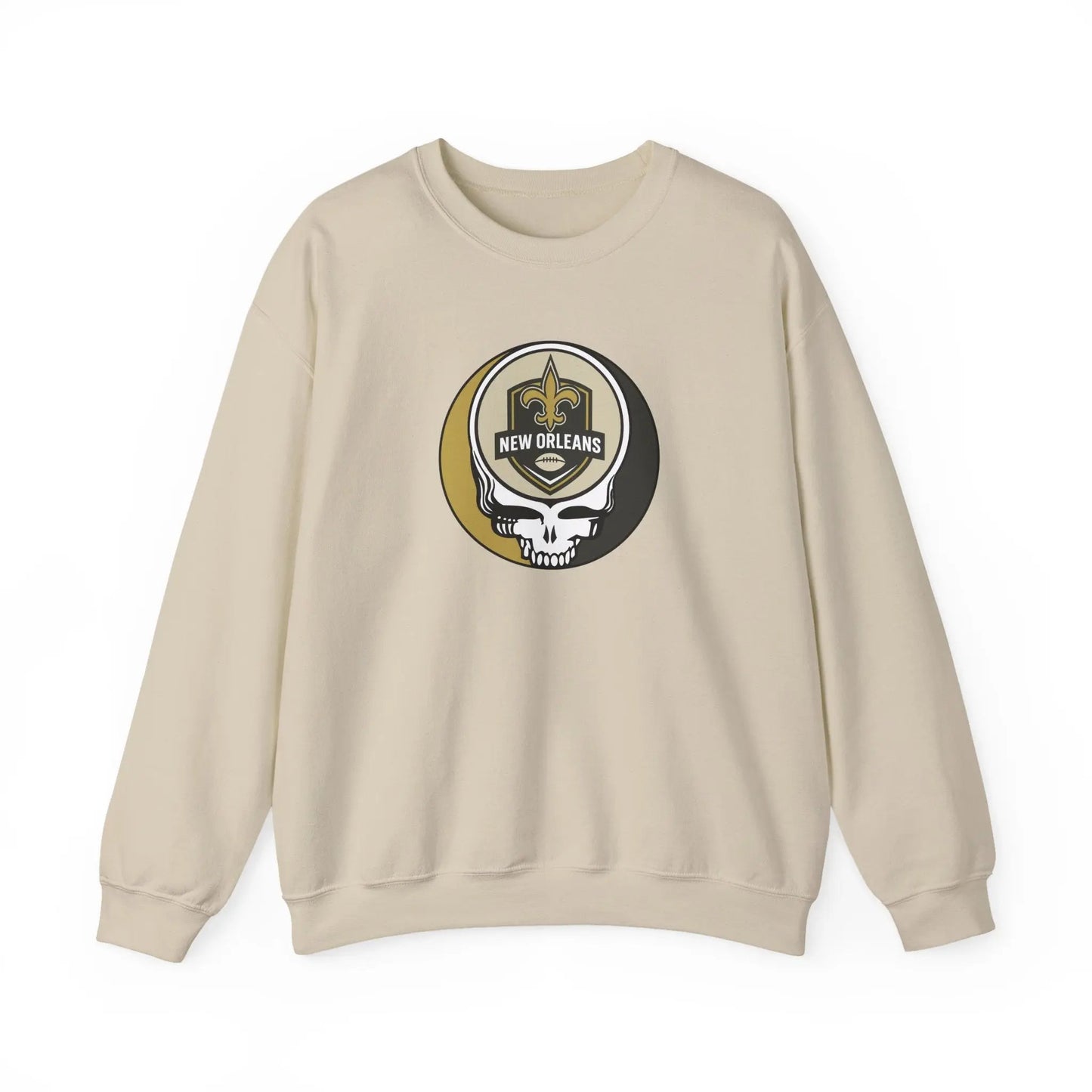 New Orleans Saints Grateful Dead Stealie Crewneck Sweatshirt Heavy Blend