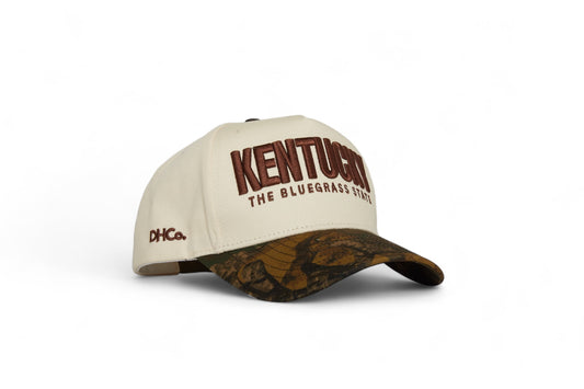 Camo Kentucky Beige SnapBack Trucker Hat Destination Hat Co.