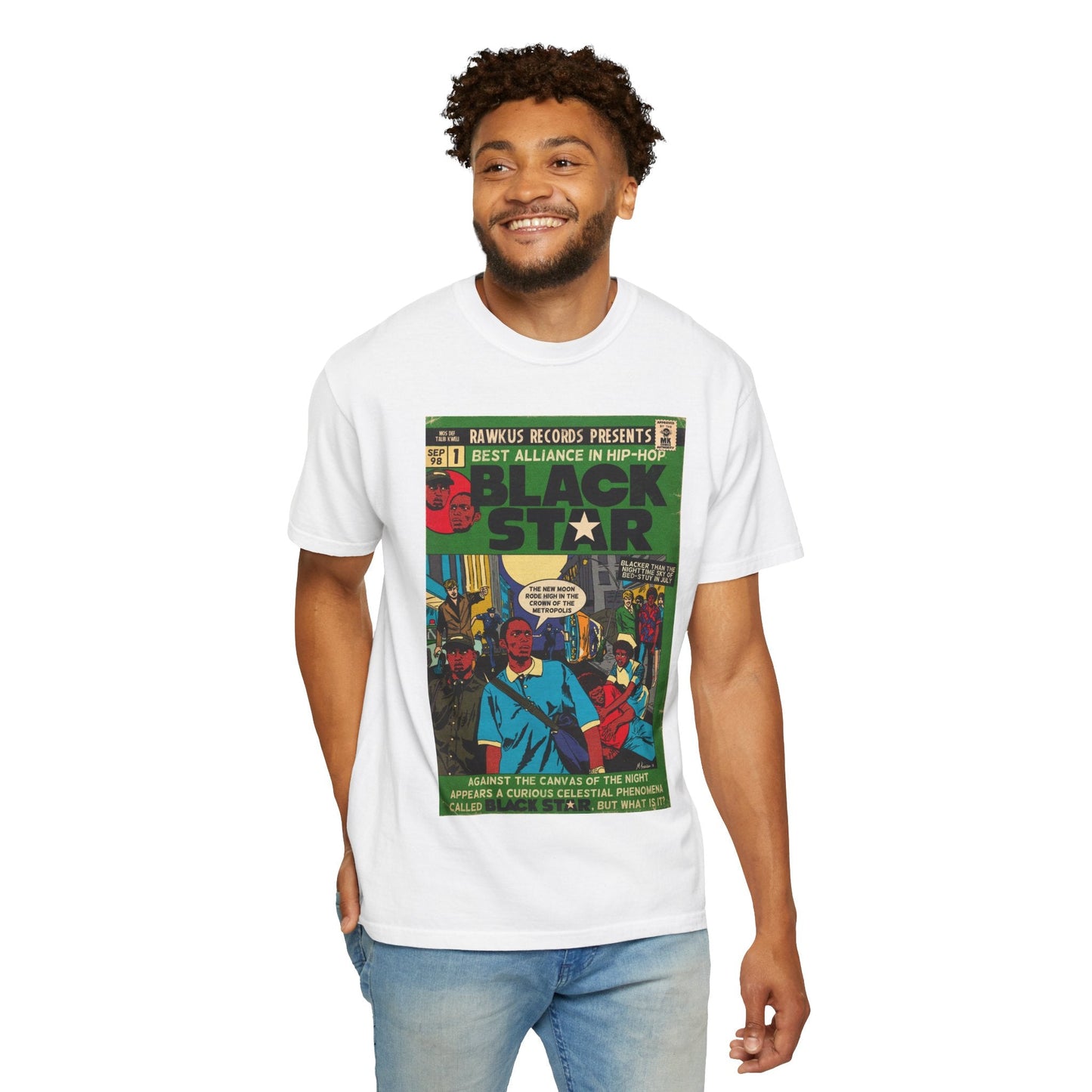 Black Star Unisex Comfort Colors T-shirt 100% Ring-Spun Cotton