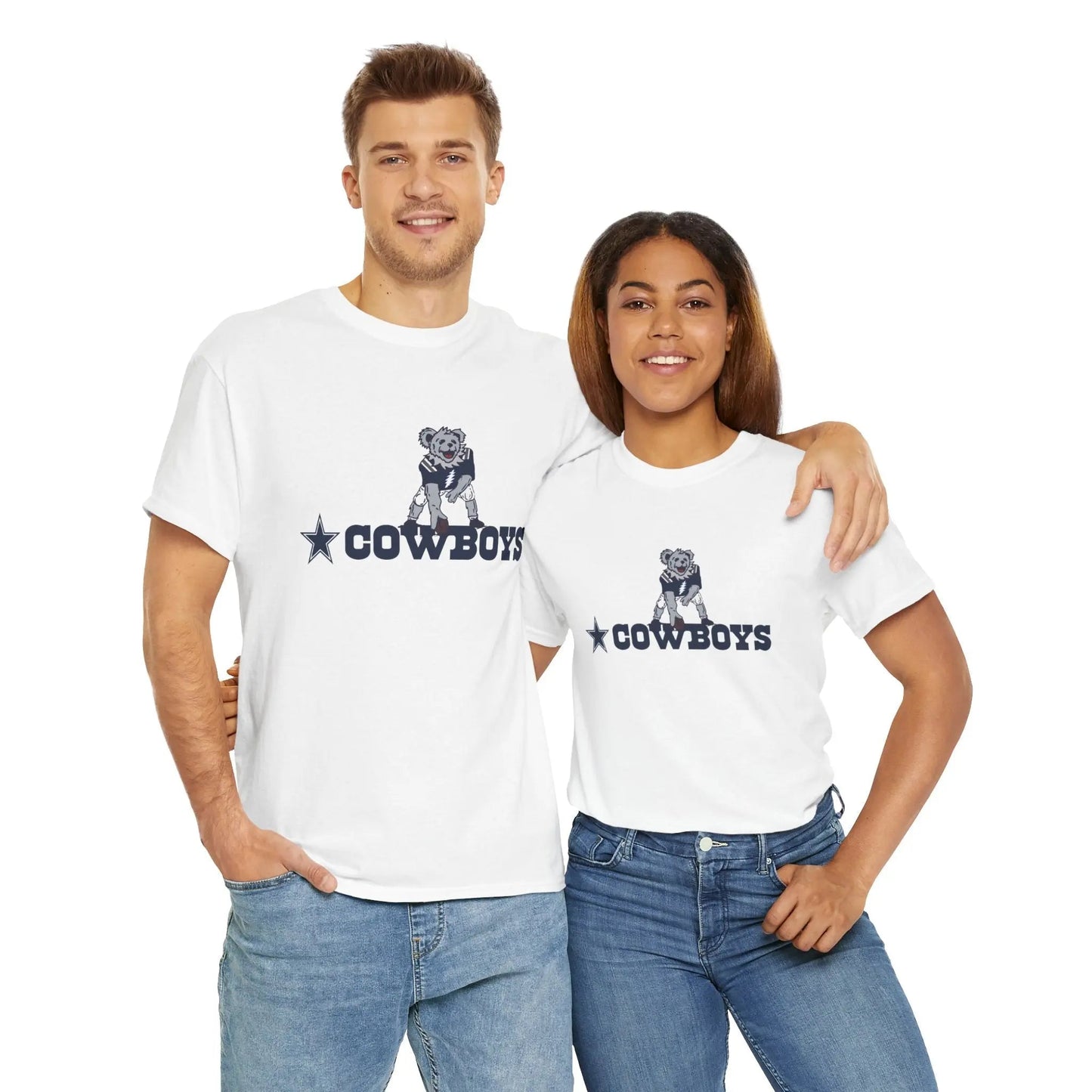 Dallas Cowboys Dancing Bear Grateful Dead T-Shirt The Gridiron Collection