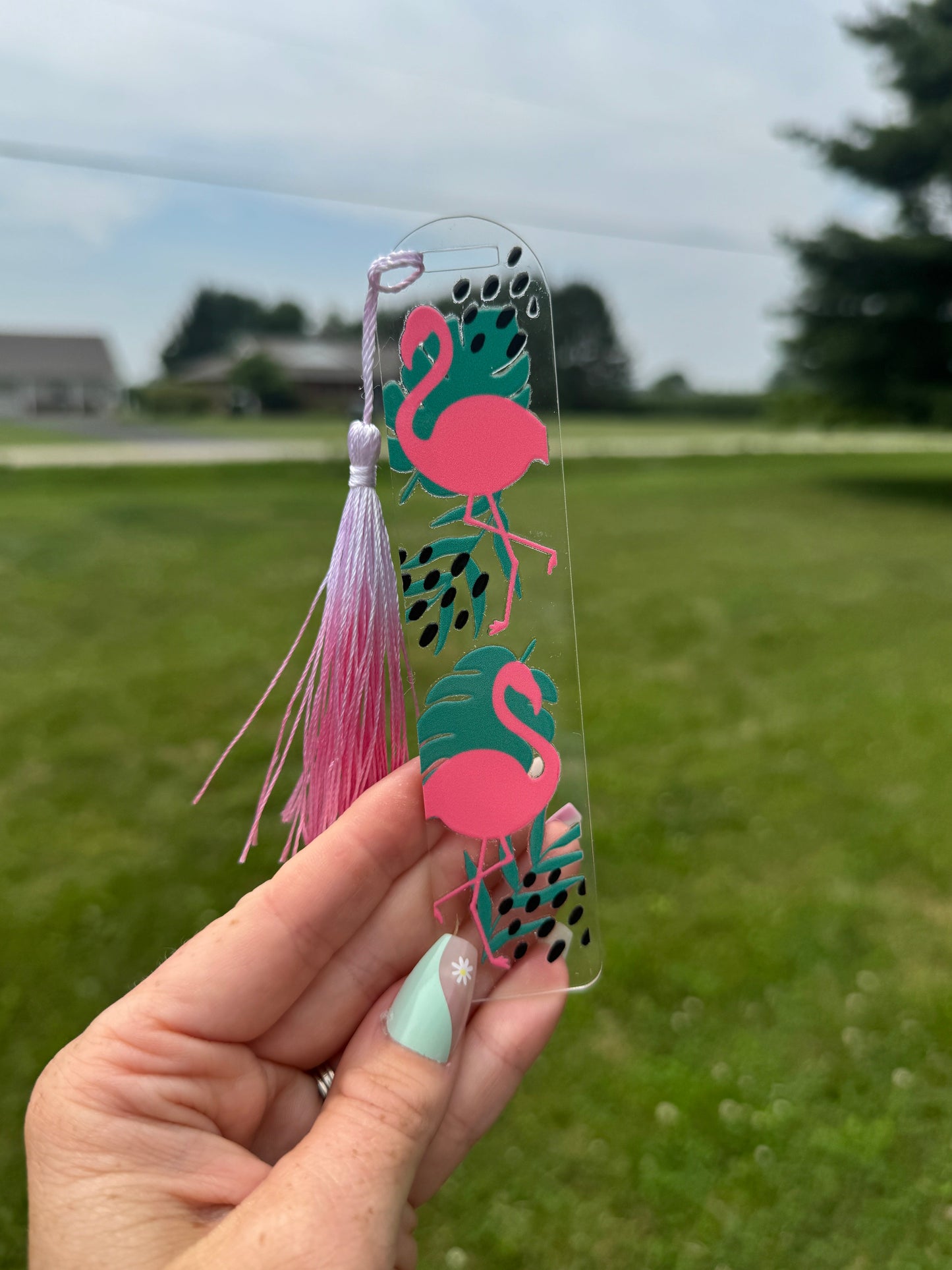 Acrylic Vibrant Bookmark Durable Bookmark Sawdust and Cedar