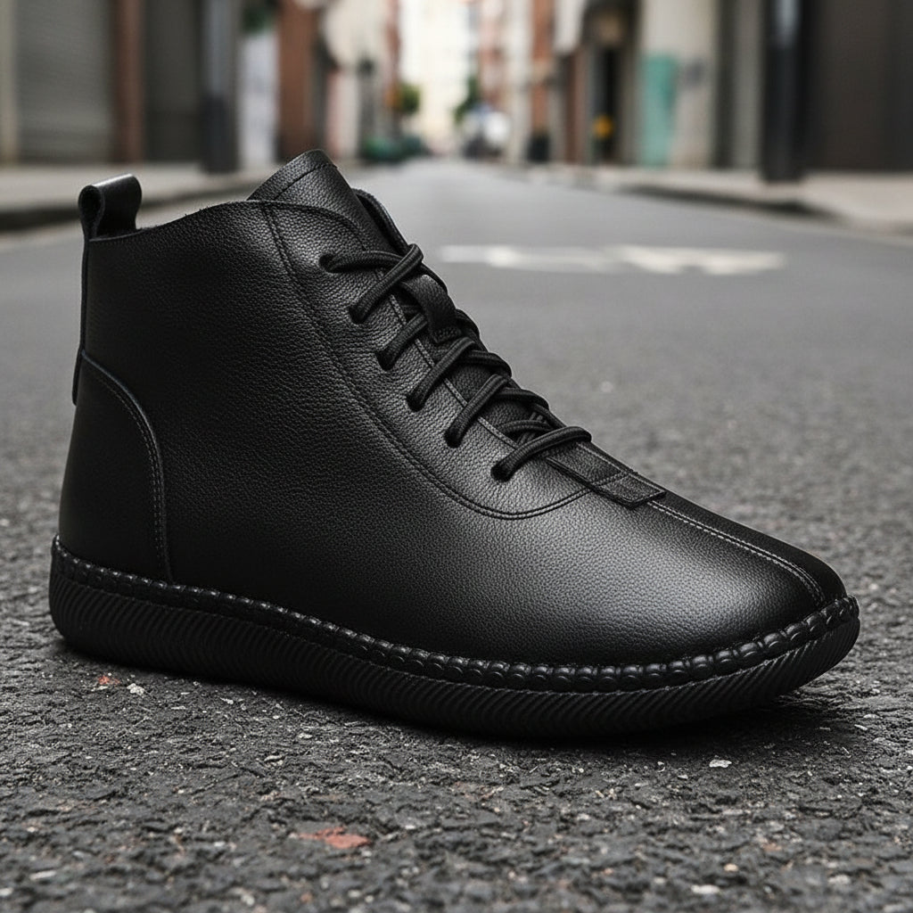 Genuine Leather Soft-Soled Flat Ankle Boots Women’s Stepique