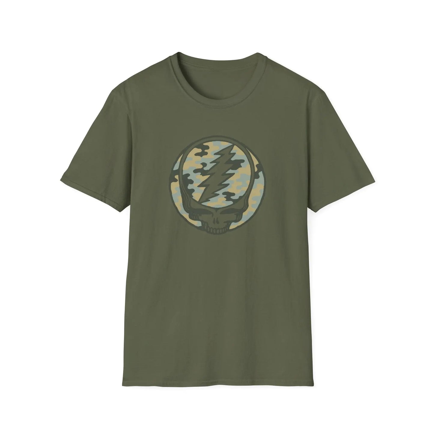 Camo Stealie Color Match Grateful Dead Vineyard Collection T-Shirt