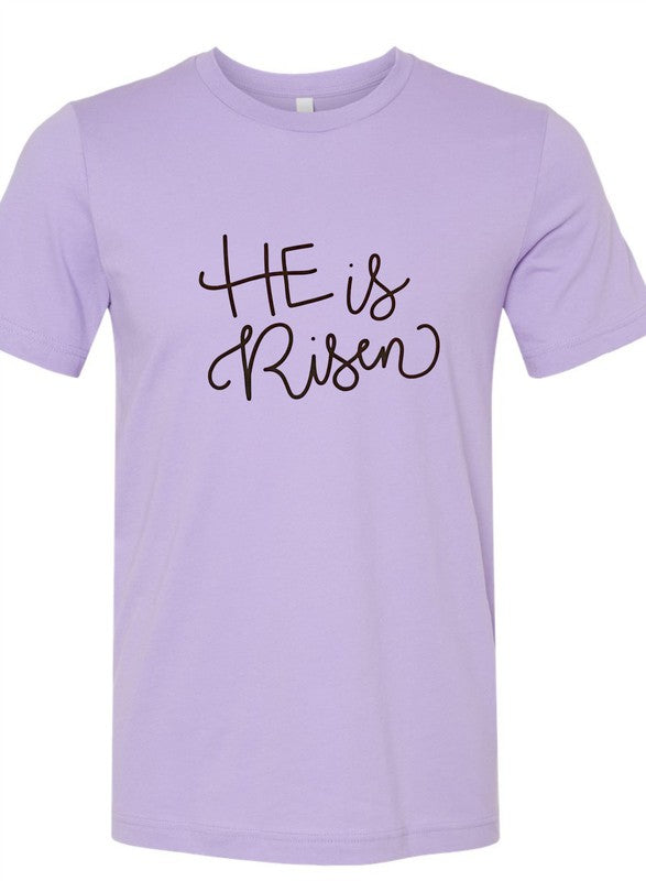 He Is Risen Crewneck Tee Unisex Cotton T-Shirt