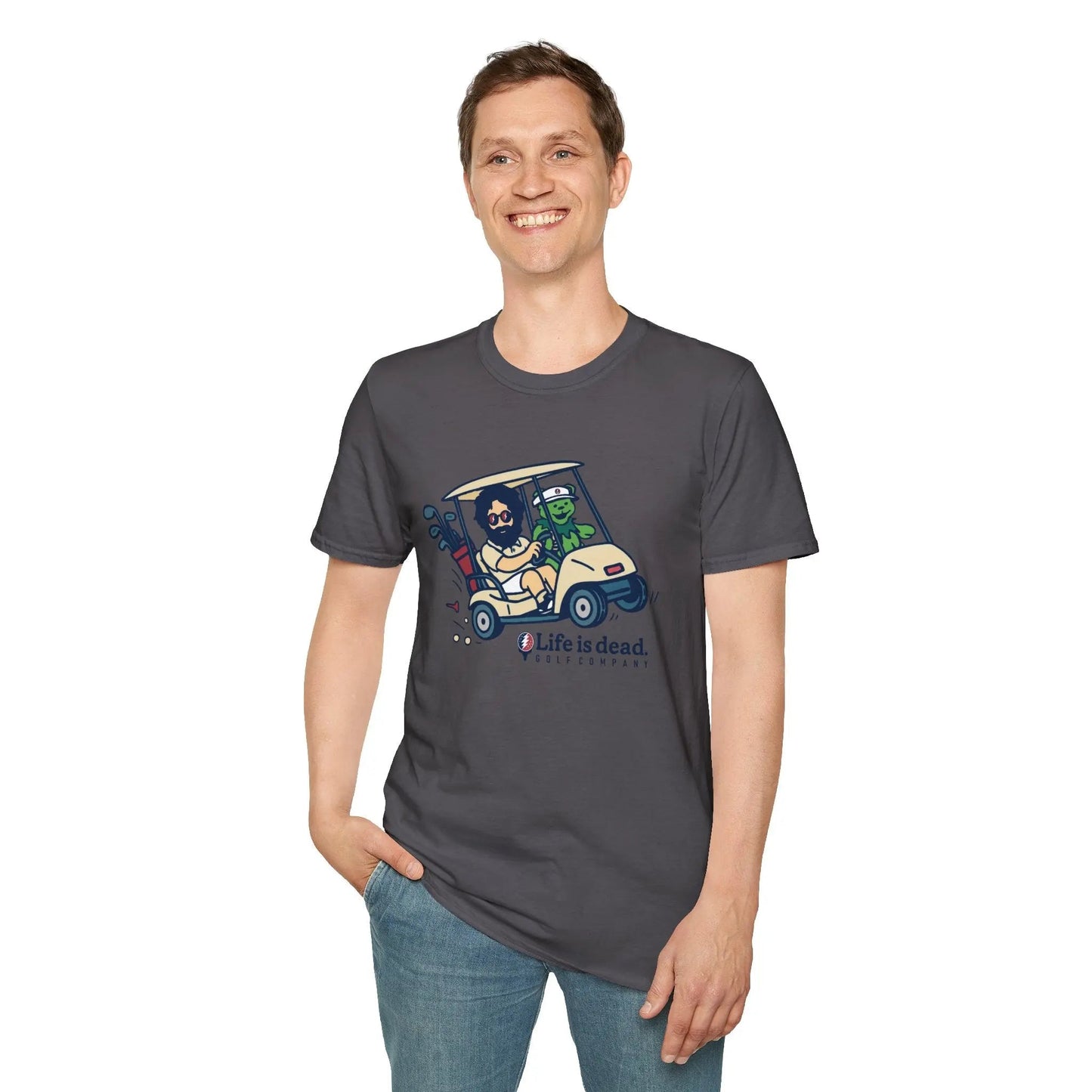 Life is Dead Soft-Style T-Shirt Joy Ridin' Jerry and The Bear Golf Company