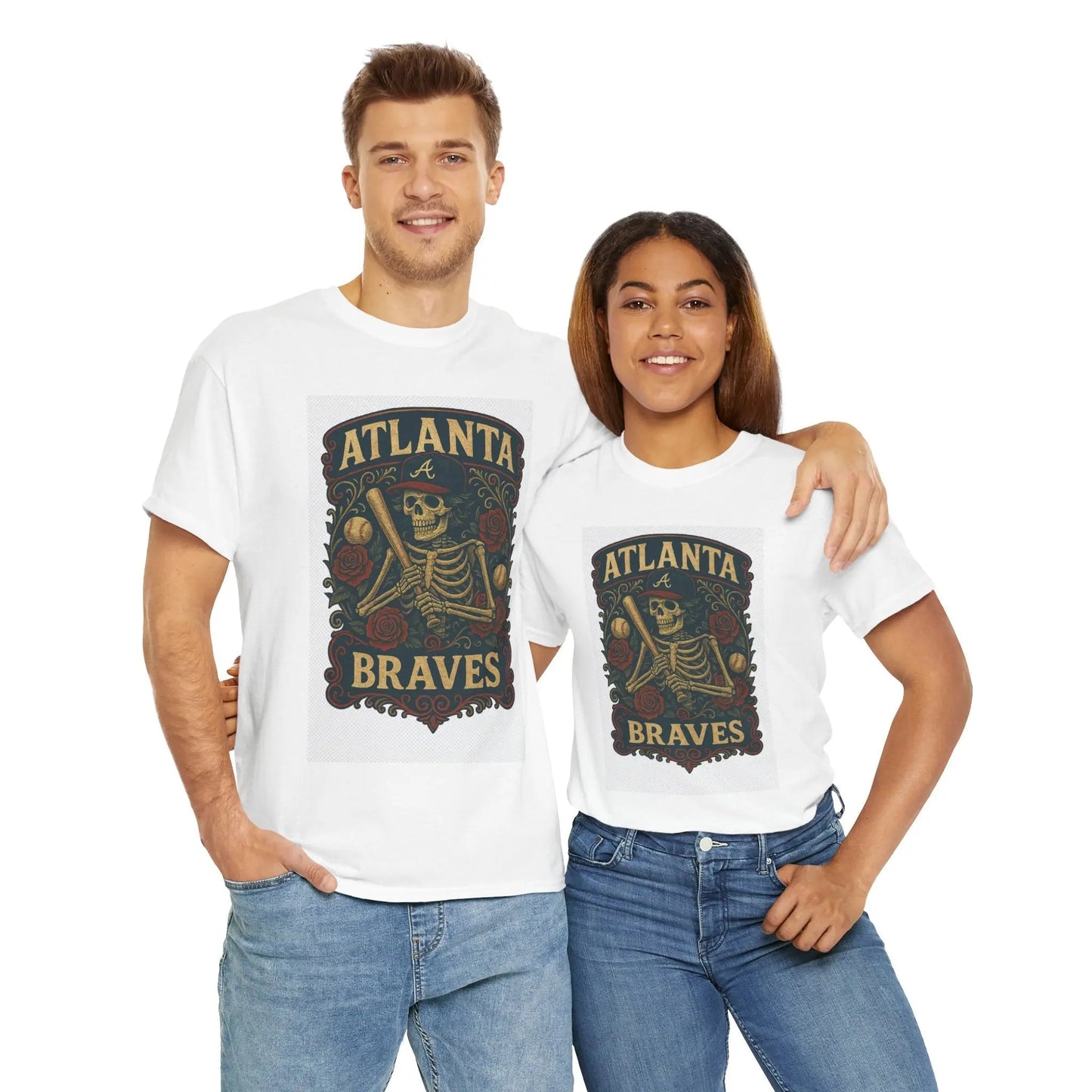 Atlanta Baseball Edition Retro Poster Art T-shirt The Ballpark Collection