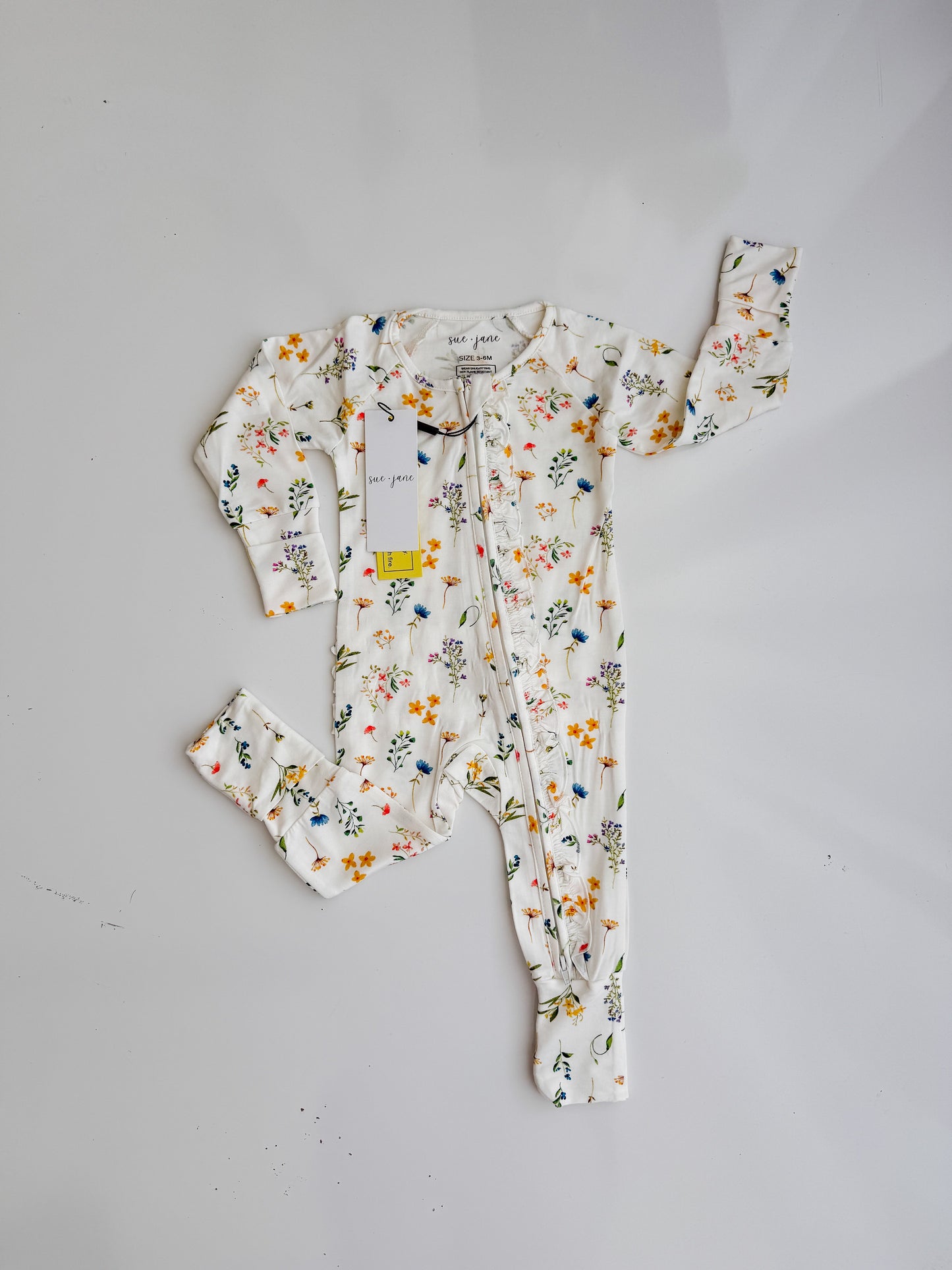 You Grow Girl Ruffle Bamboo Zippy