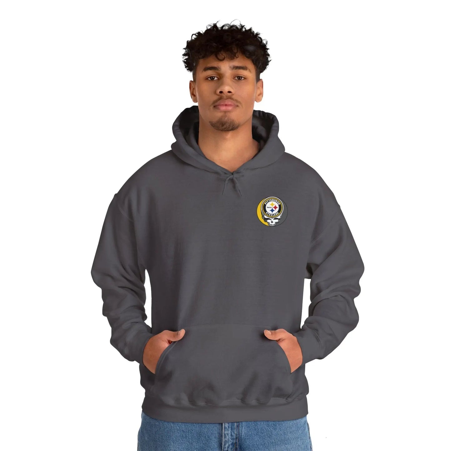 Pittsburgh Steelers Dancing Bear Two-Sided Unisex Hoodie The Gridiron Collection