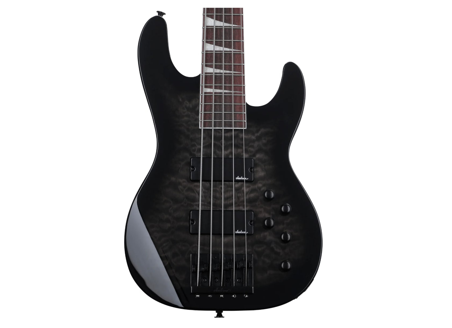 Jackson Concert Bass JS3VQ  Electric Guitar- Transparent Black -NEW