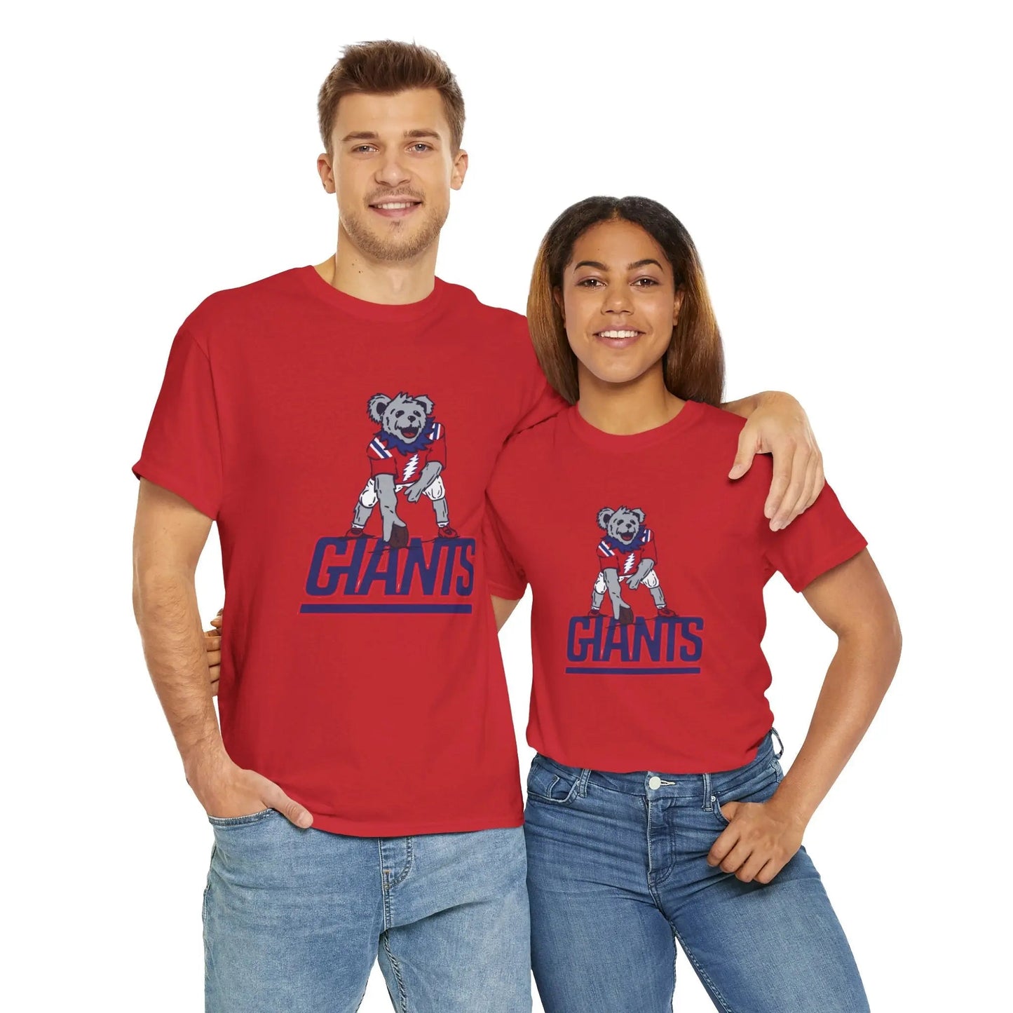 New York Giants Dancing Bear Grateful Dead T-Shirt The Gridiron Collection