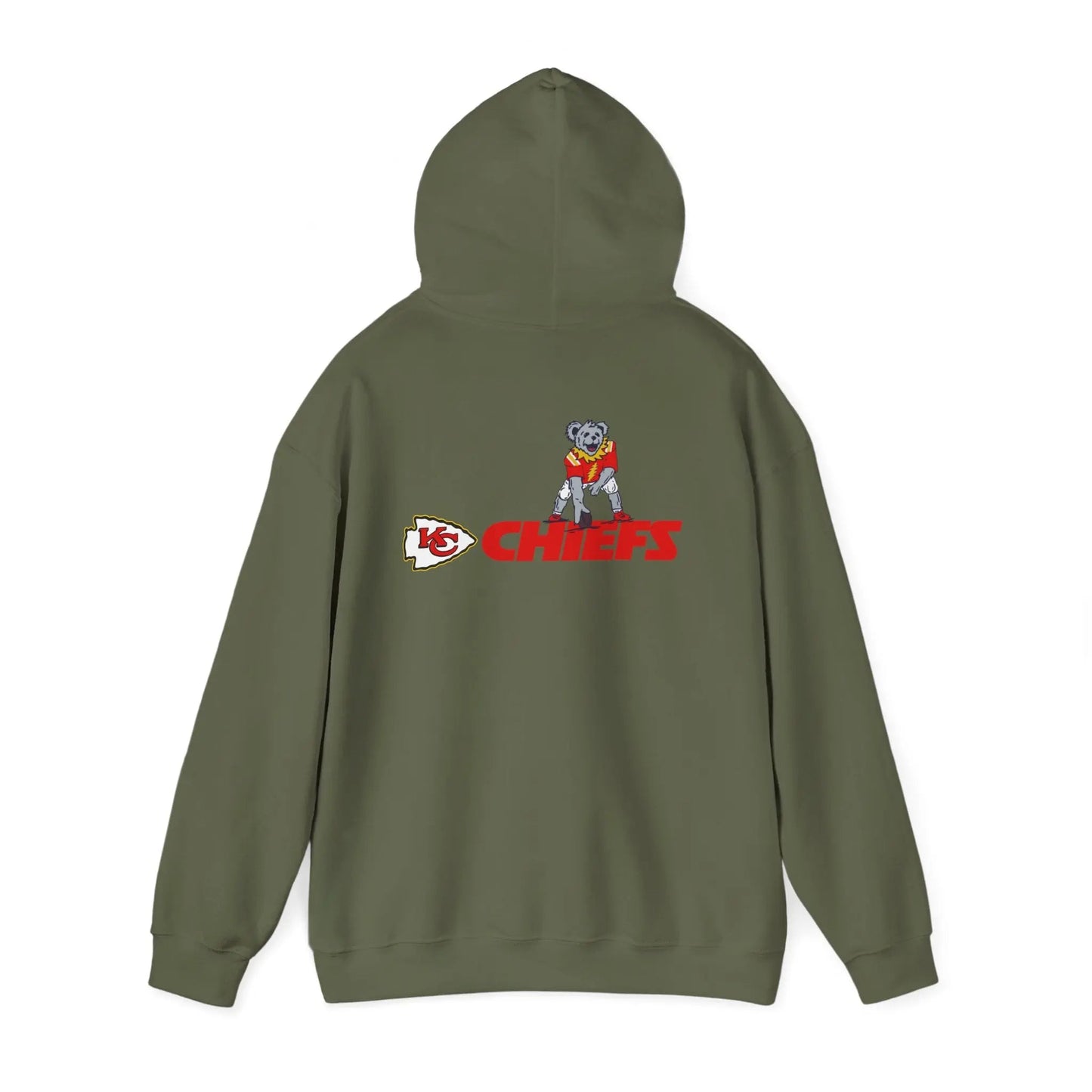 Kansas City Chiefs Dancing Bear Unisex Two-Sided Hoodie The Gridiron Collection