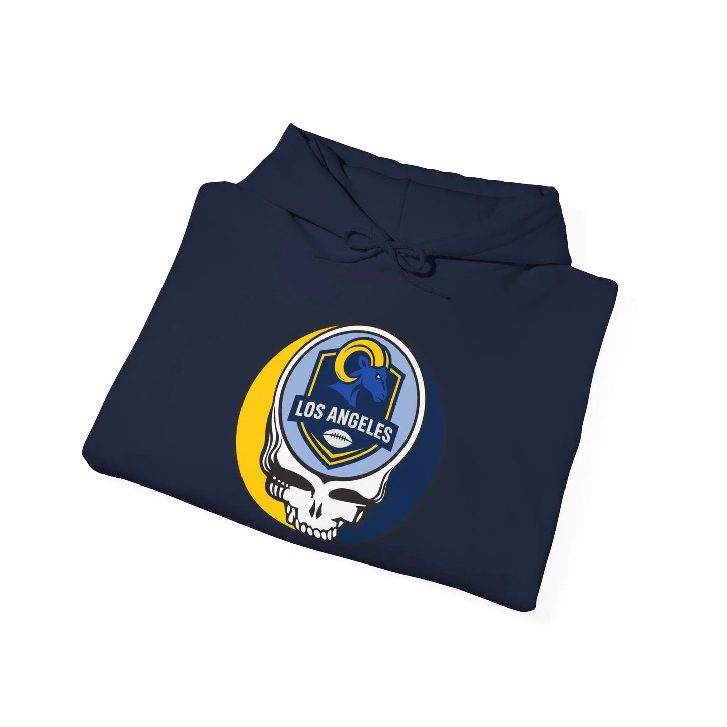 Los Angeles Rams Stealie Grateful Dead Hooded Sweatshirt NFL The Gridiron Collection