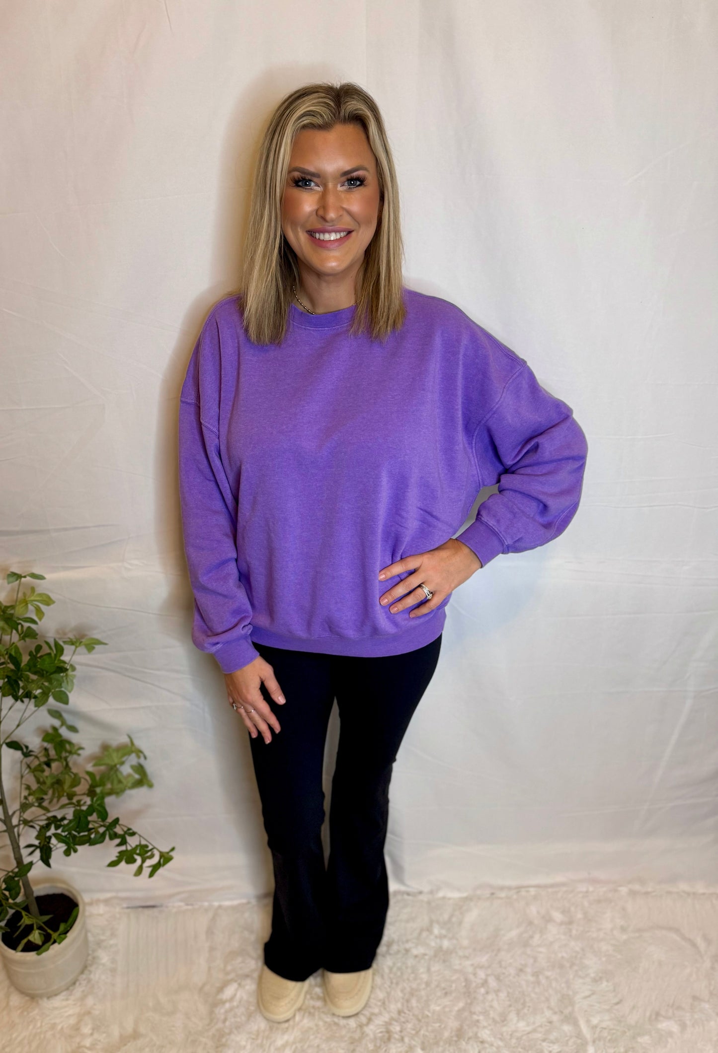 Double Zero Soft Sweatshirt Lavender True