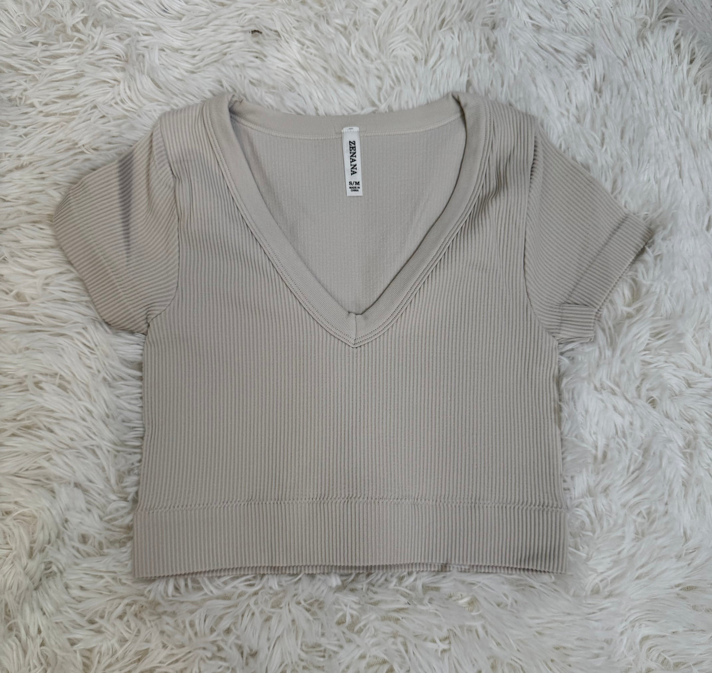 Ribbed Seamless Key Attribute Crop Top Sweet Jude Boutique