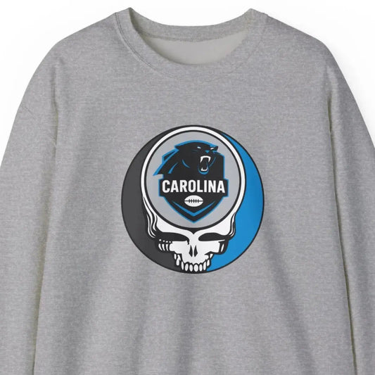 Carolina Panthers Stealie Grateful Dead Crewneck Sweatshirt NFL The Gridiron Collection