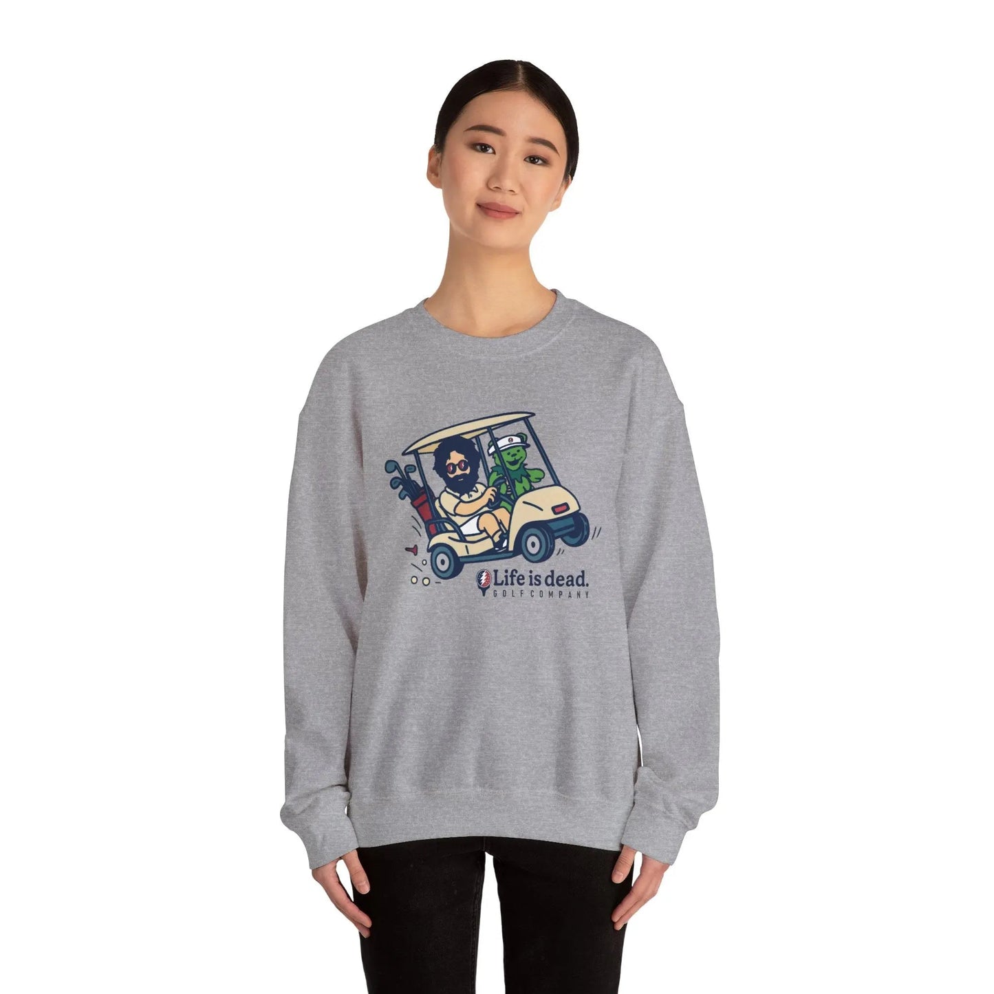 Life is dead. Crewneck Sweatshirt Unisex Heavy Blend Crewneck Sweatshirt Gildan
