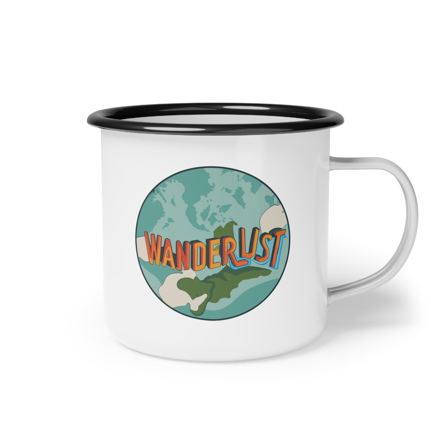 Enamel Camp Cup - Unique Wanderlust Travel Mug