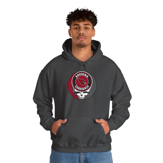 Arizona Cardinals Grateful Dead Unisex Hoodie The Gridiron Collection